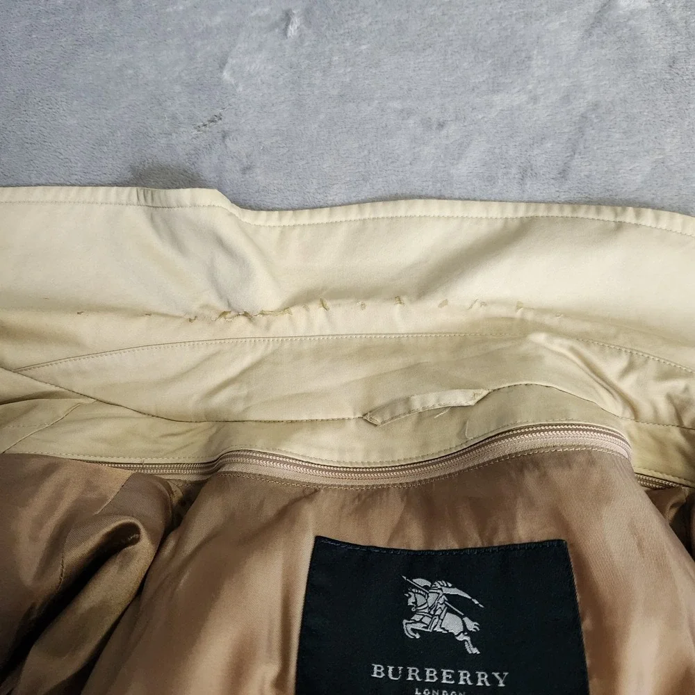 Vintage BURBERRY London Sanyo Shokai 2-in-1 Coat Removable Liner Nova CheckTan